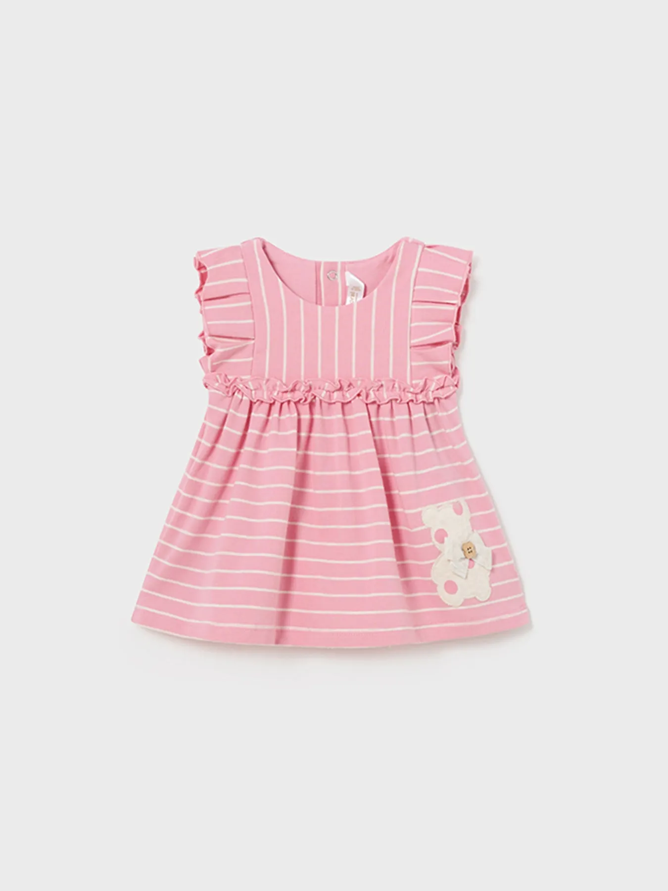 Mayoral Baby Girl Coral Stripe Dress