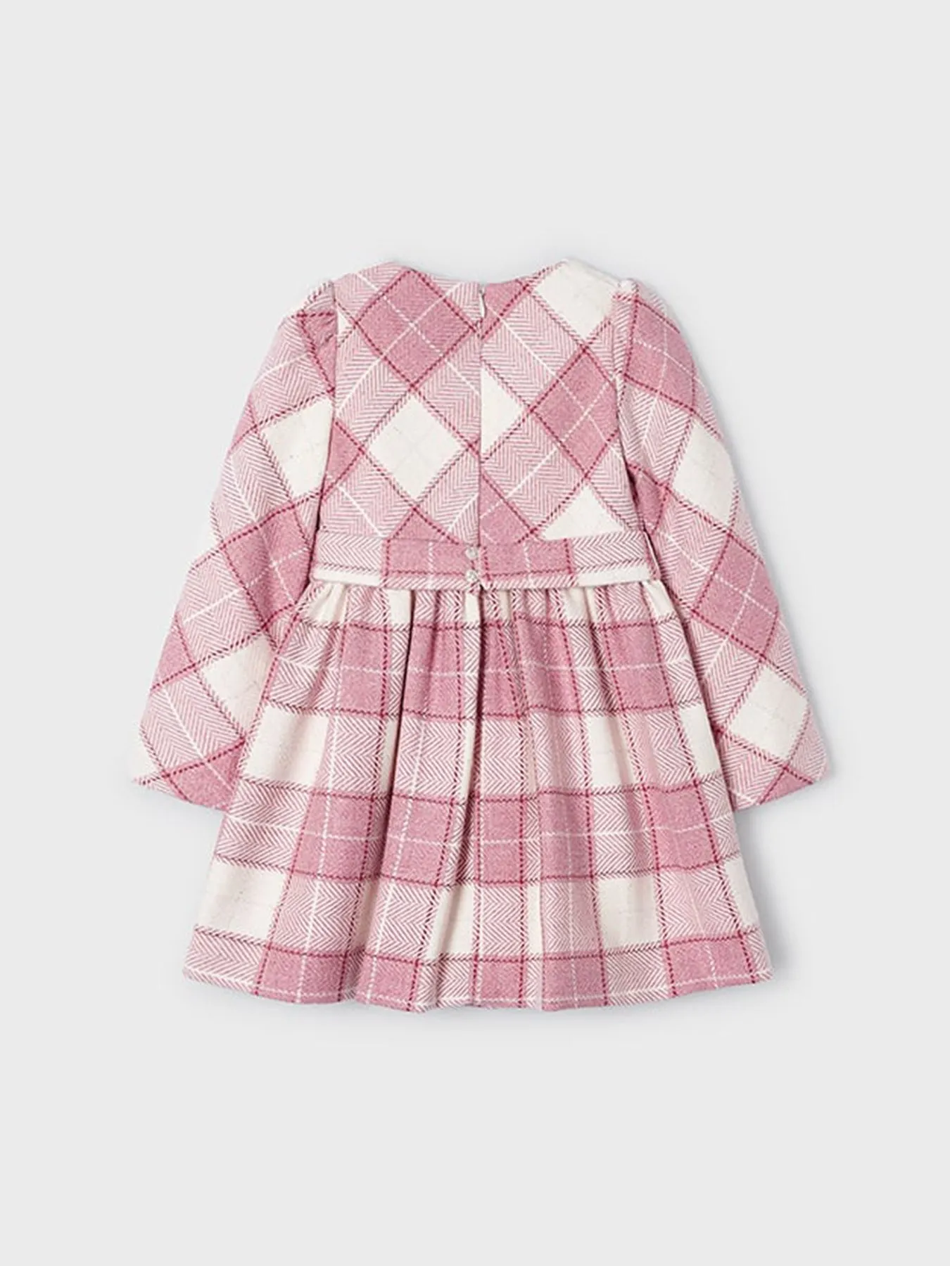 Mayoral Junior Girl Check Long Sleeve Dress - 2 Colours