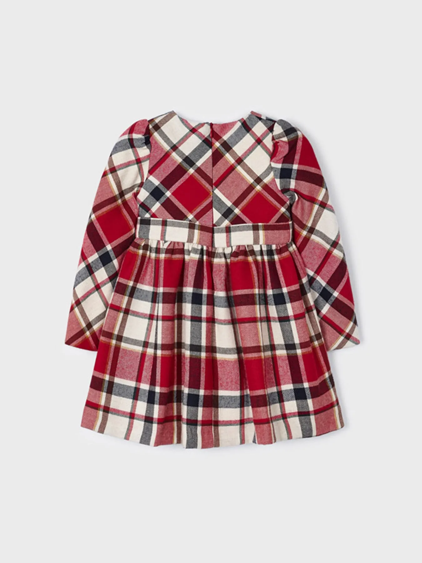 Mayoral Junior Girl Check Long Sleeve Dress - 2 Colours