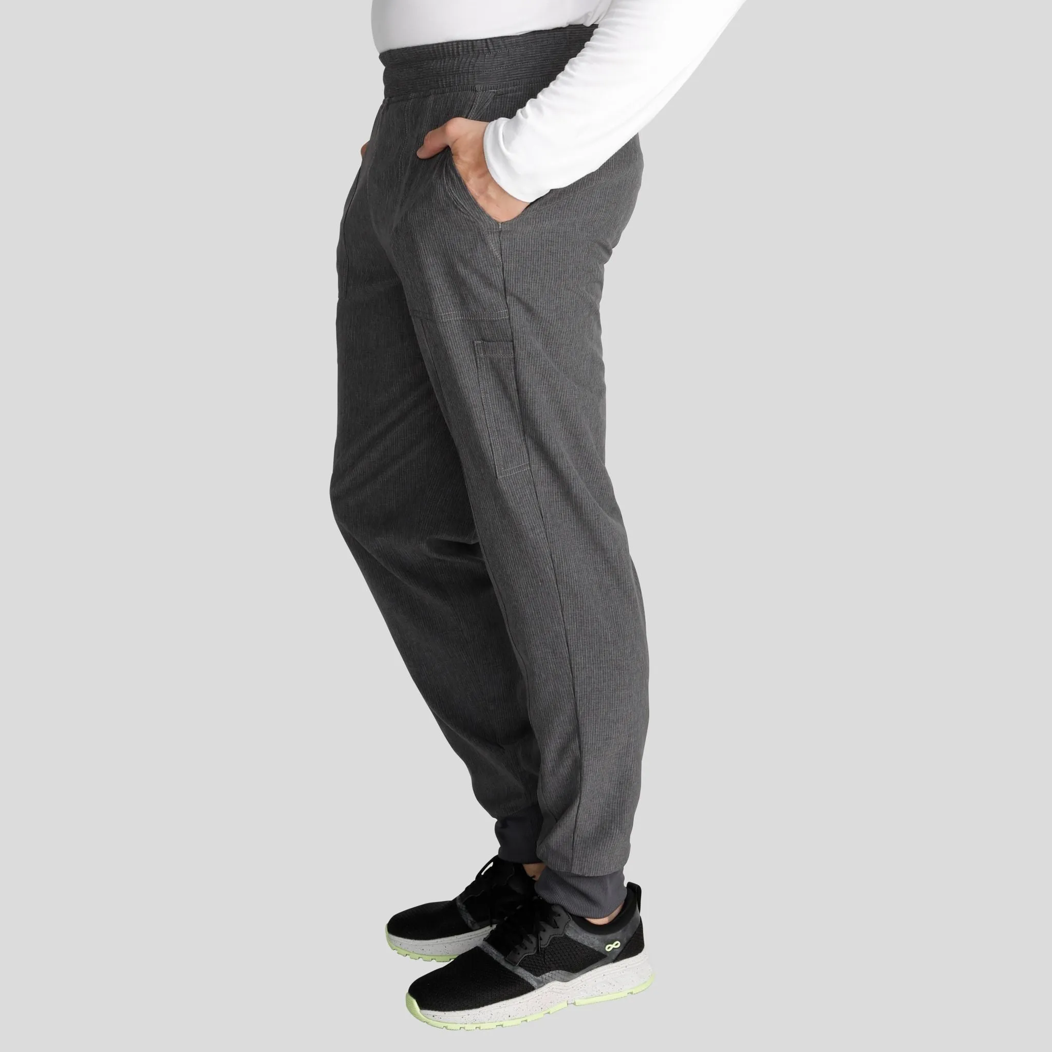 Men's Mid Rise Jogger Scrub Pant | Heather Pewter