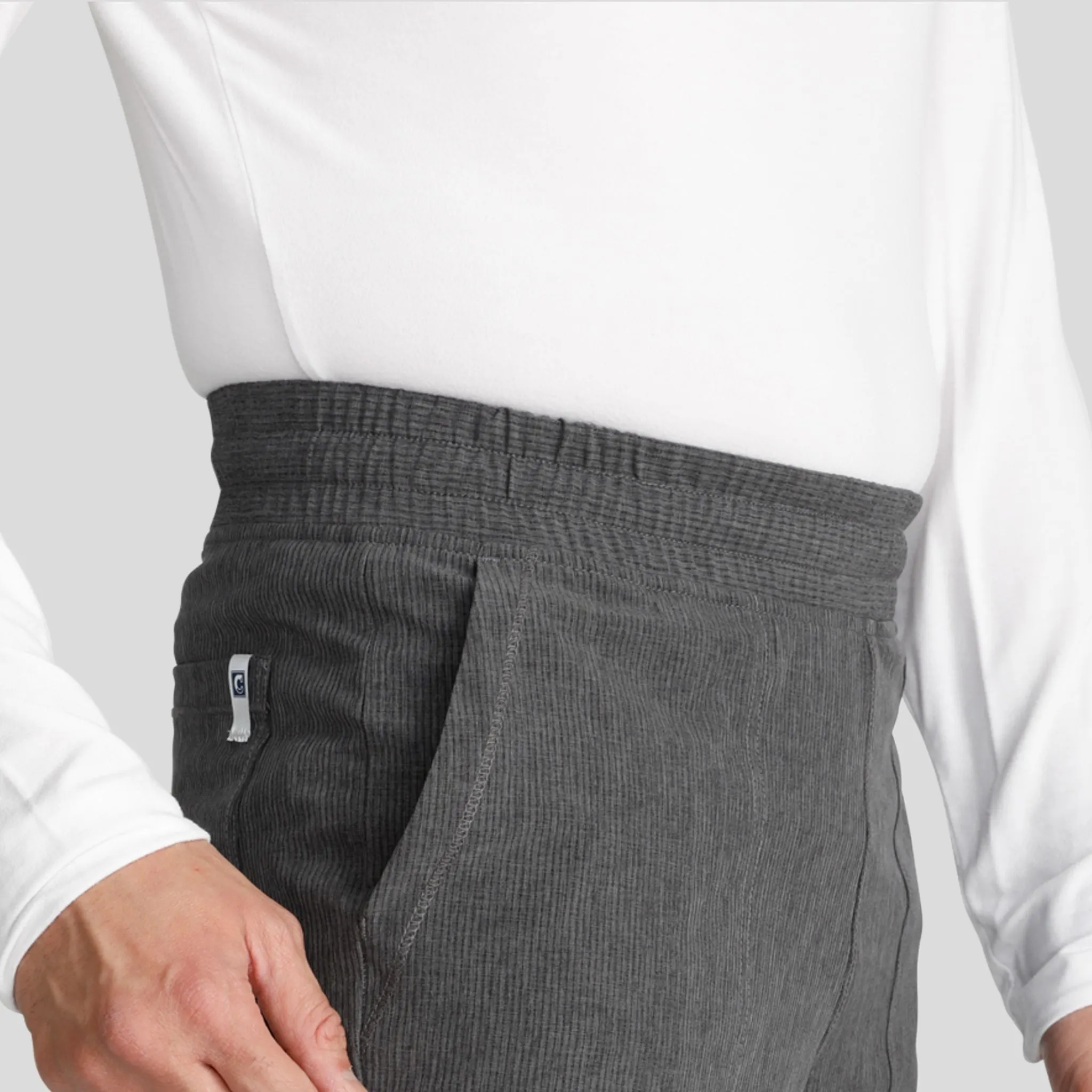 Men's Mid Rise Jogger Scrub Pant | Heather Pewter