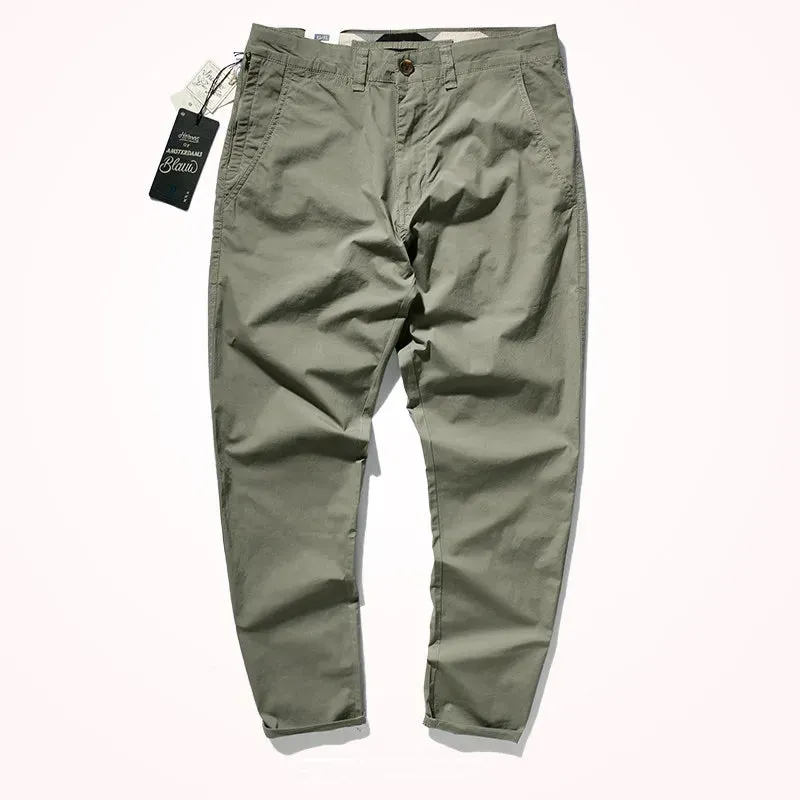 Men's Thin Quick-Drying Stretch Casual Pants - Slim Straight Business Casual Pencil Style for Summer