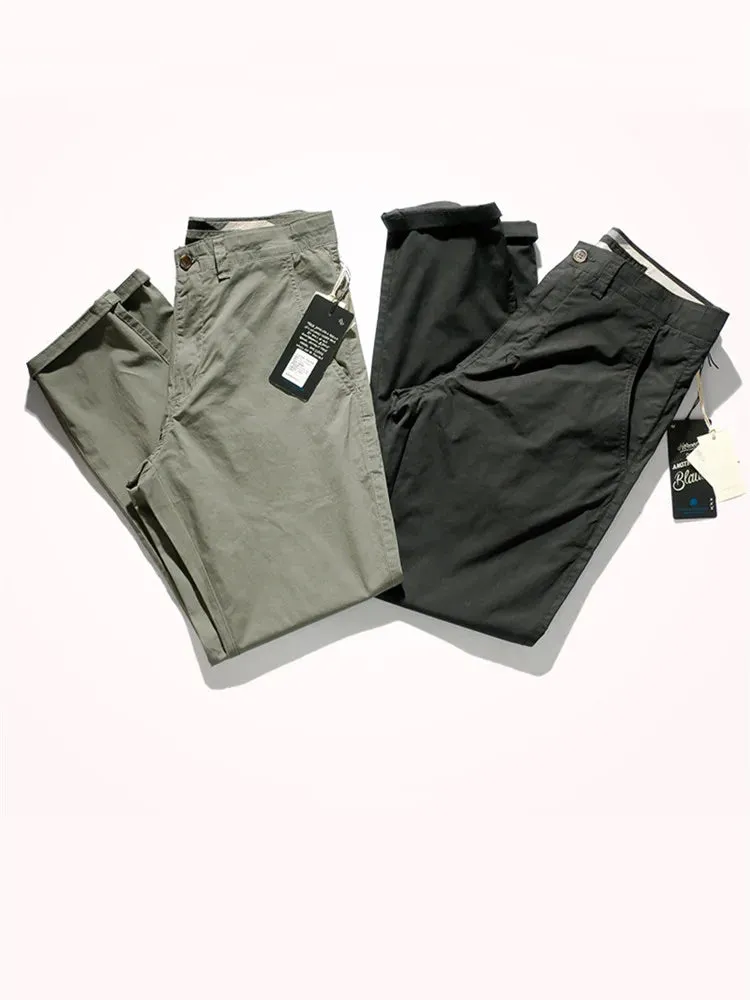 Men's Thin Quick-Drying Stretch Casual Pants - Slim Straight Business Casual Pencil Style for Summer