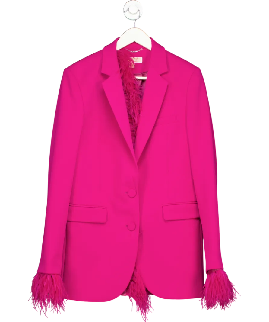 Michael Kors Pink Feather Mensy Blazer UK 6