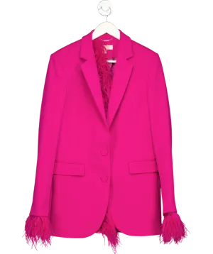Michael Kors Pink Feather Mensy Blazer UK 6