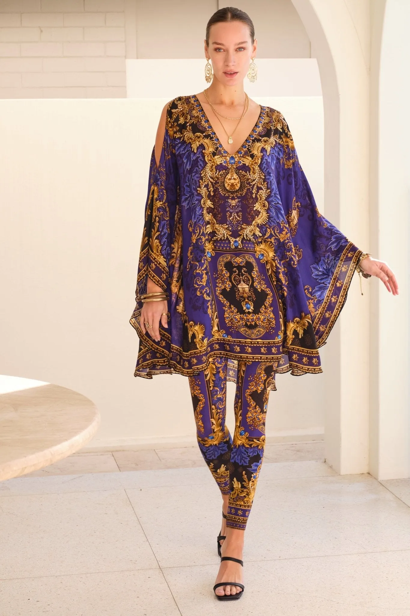 MIDNIGHT BLUE KAFTAN DRESS
