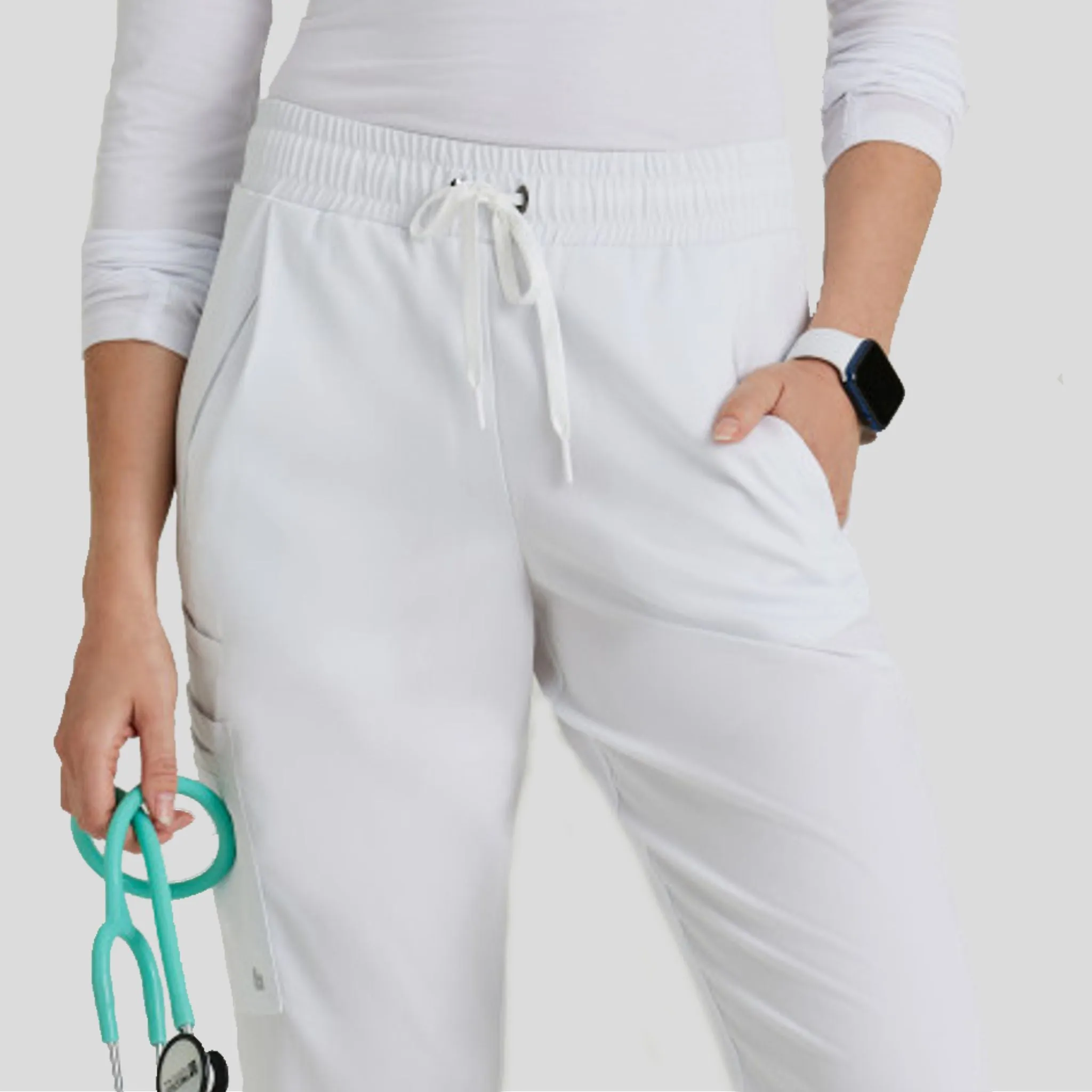 Mission Scrub Pant | White