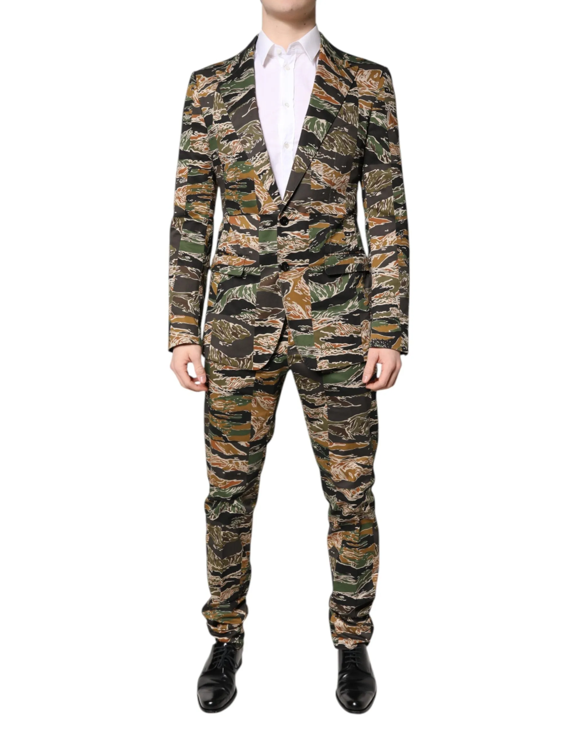 Multicolor TAORMINA Single Breasted 2 Piece Suit