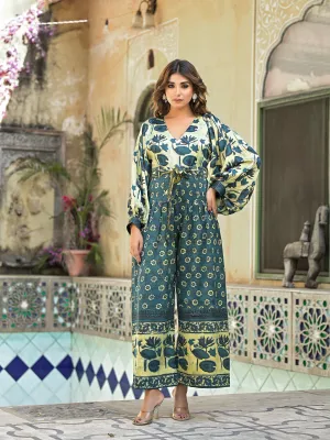 NATURA - JUMPSUIT (TEAL)