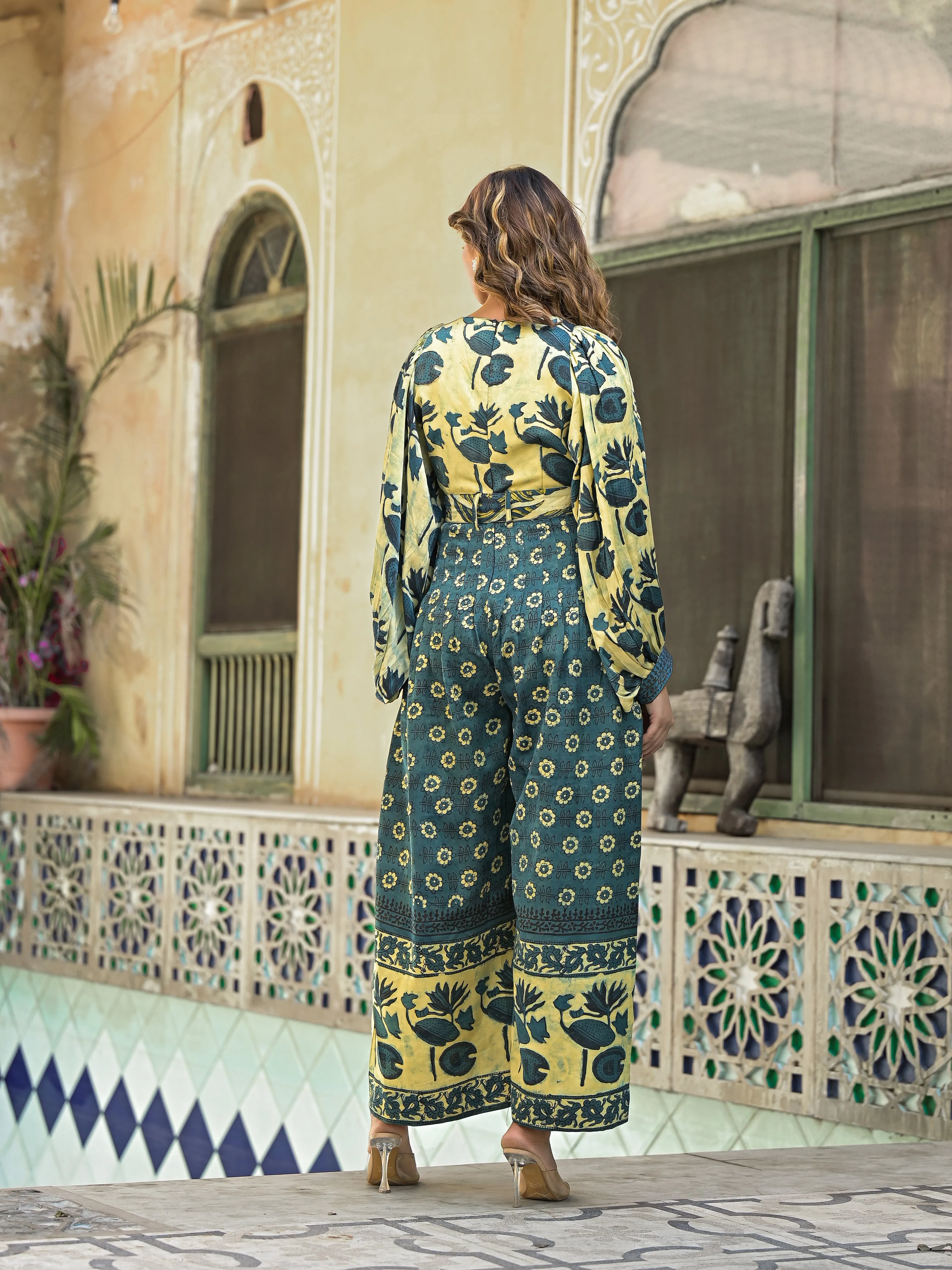 NATURA - JUMPSUIT (TEAL)