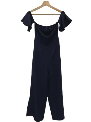 Navy Blue Square Neck Jumpsuit