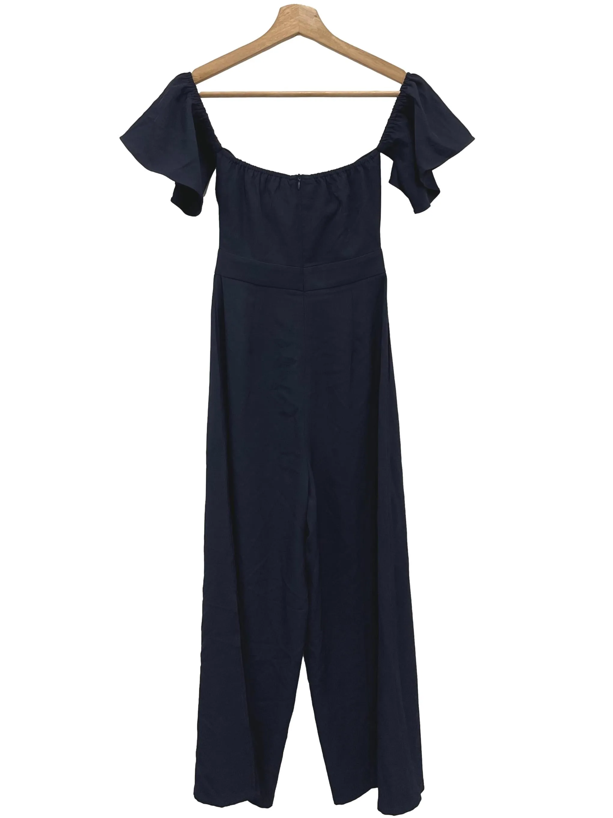 Navy Blue Square Neck Jumpsuit