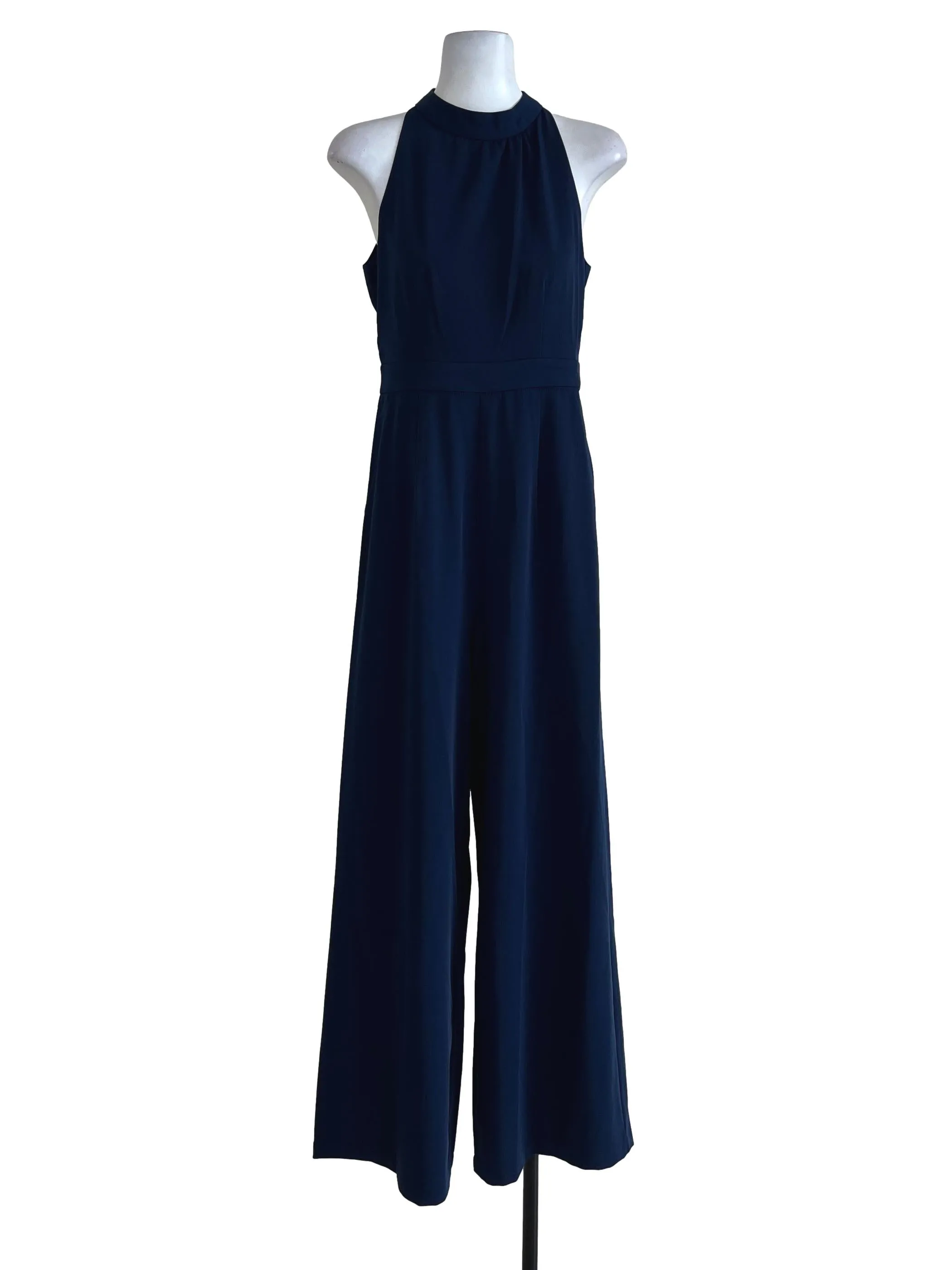 Navy Halter Jumpsuit