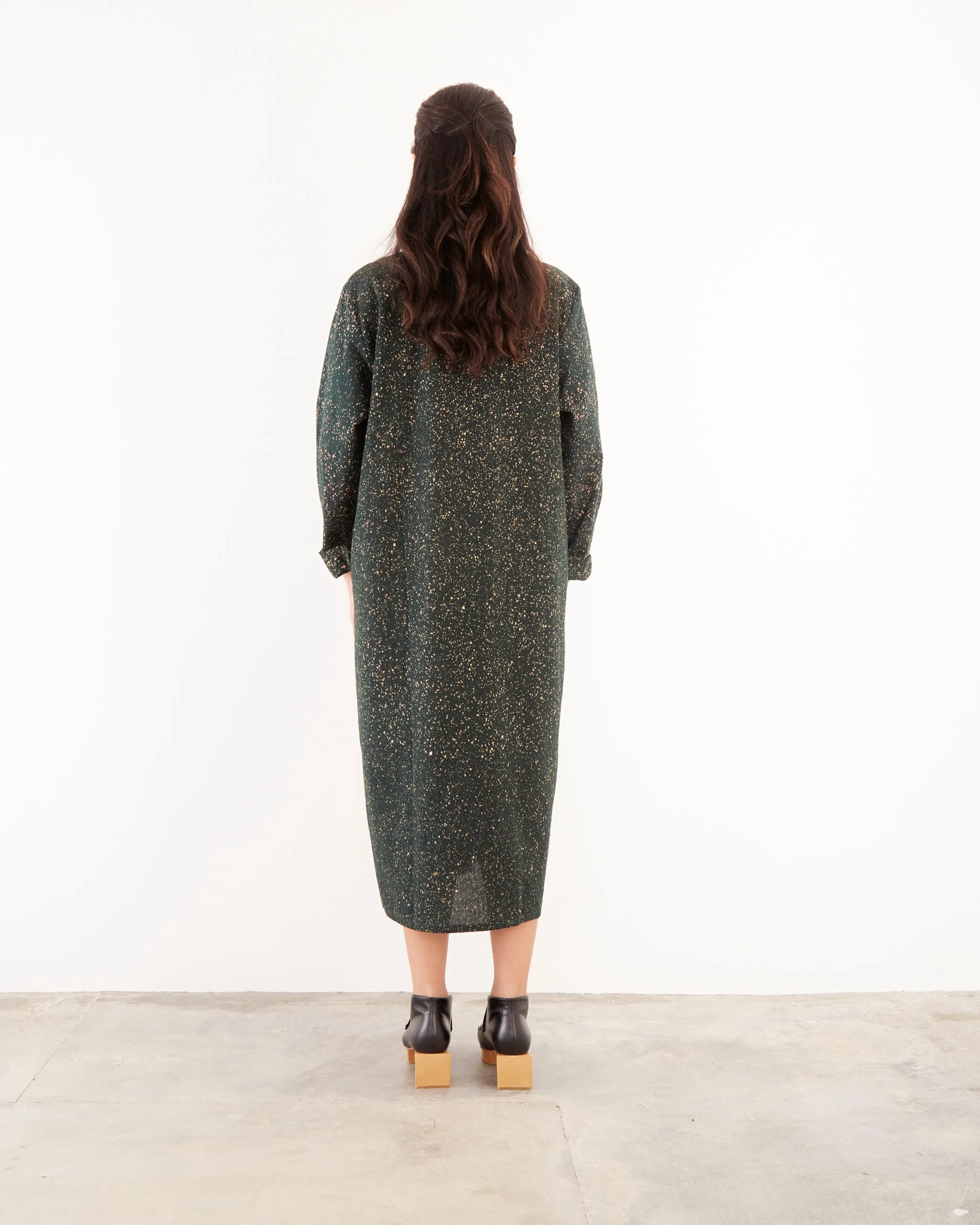 Neema Dress in Forest Speckle