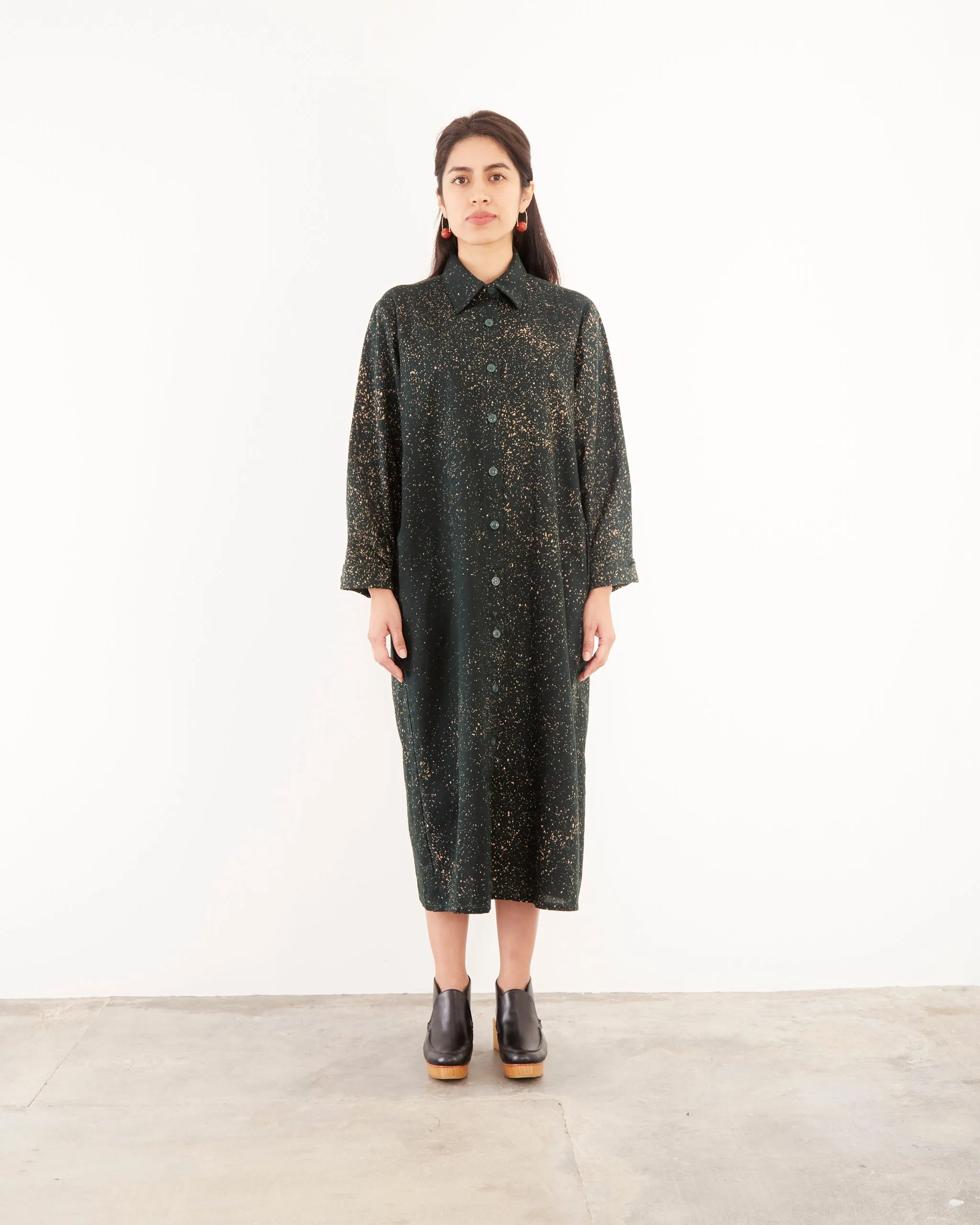 Neema Dress in Forest Speckle