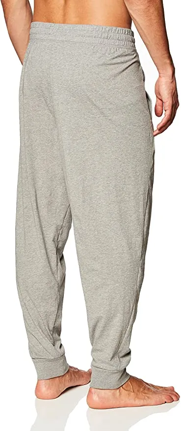 New Fruit of the Loom Mens Jersey Knit Jogger Sleep Pant in Grey, Sz L!