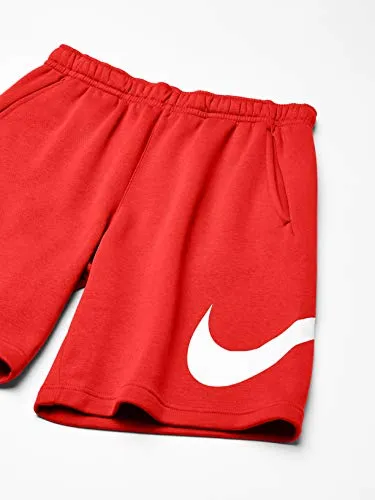 Nike Men's Sportswear Graphic Club Short, University Red/White, 2X-Large-T