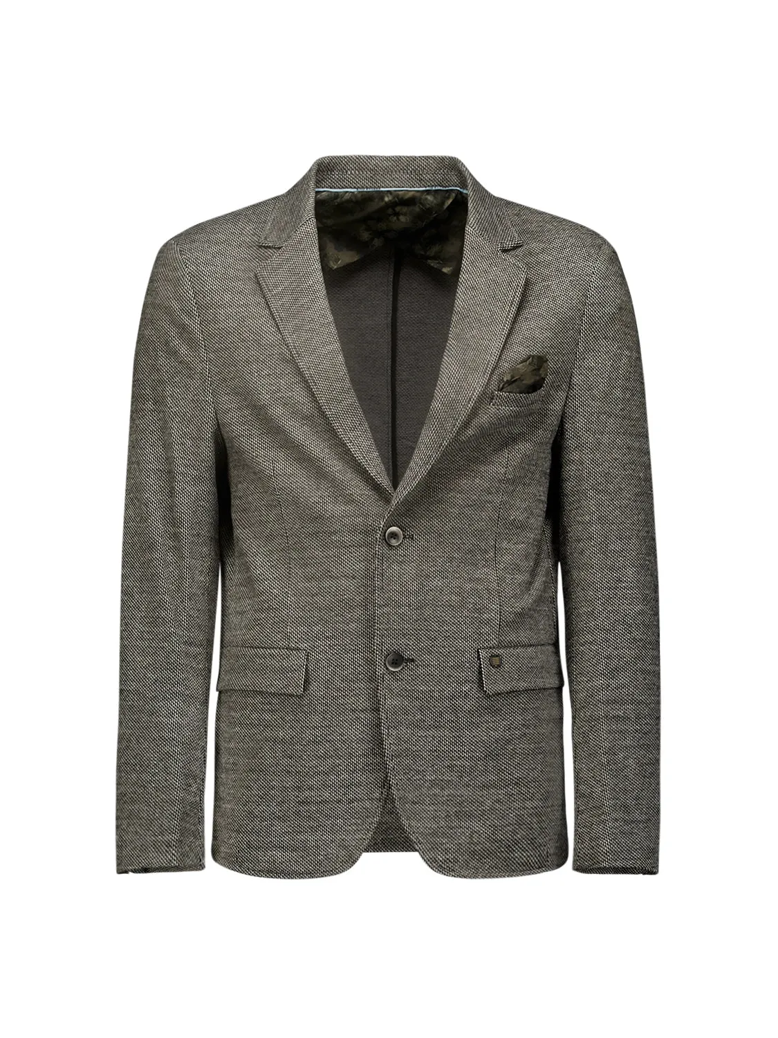 NO EXCESS TEXTURED STRETCH JERSEY MELANGE BLAZER 25910901