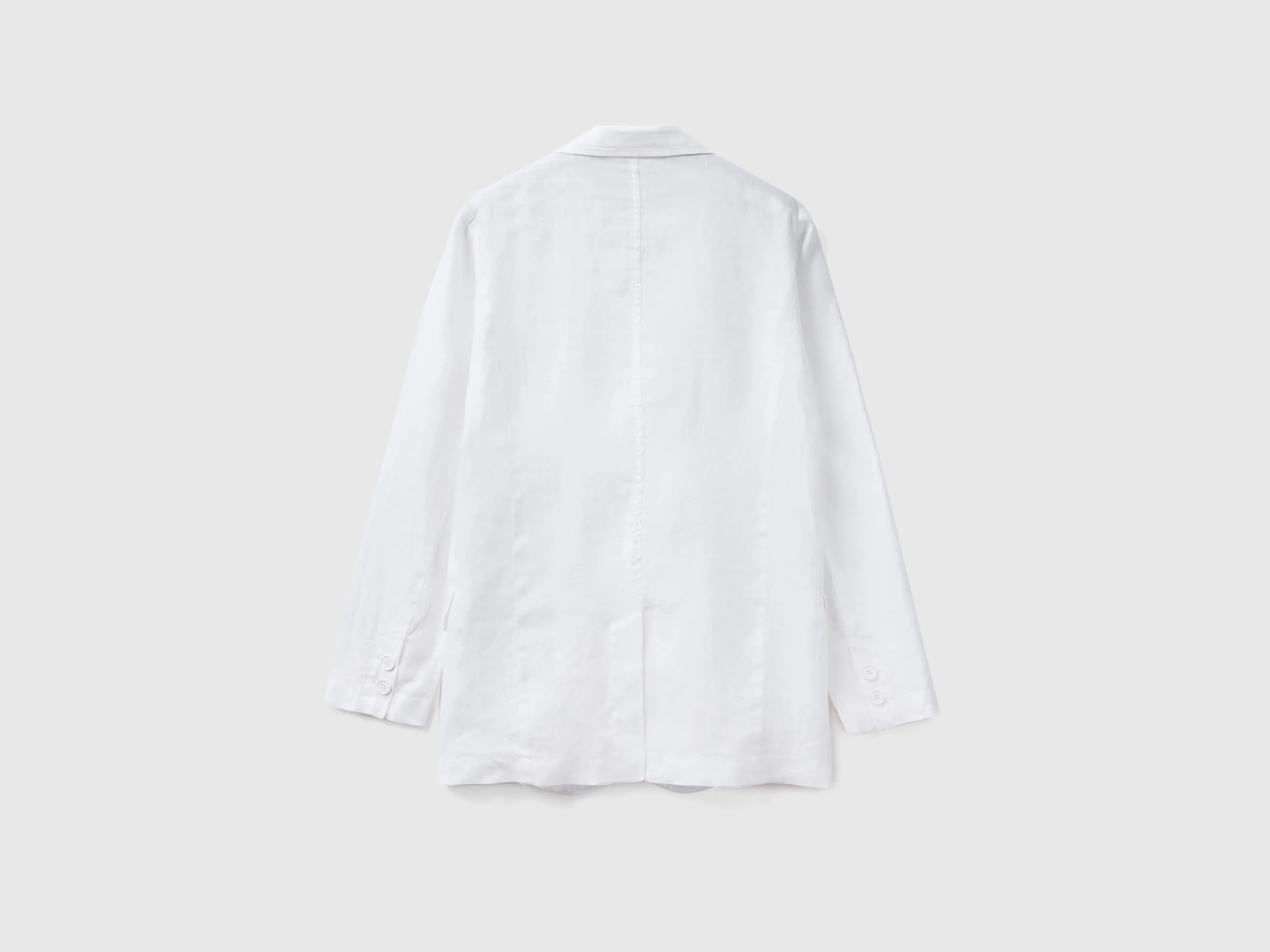 Notched Lapel Collar Solid Blazer