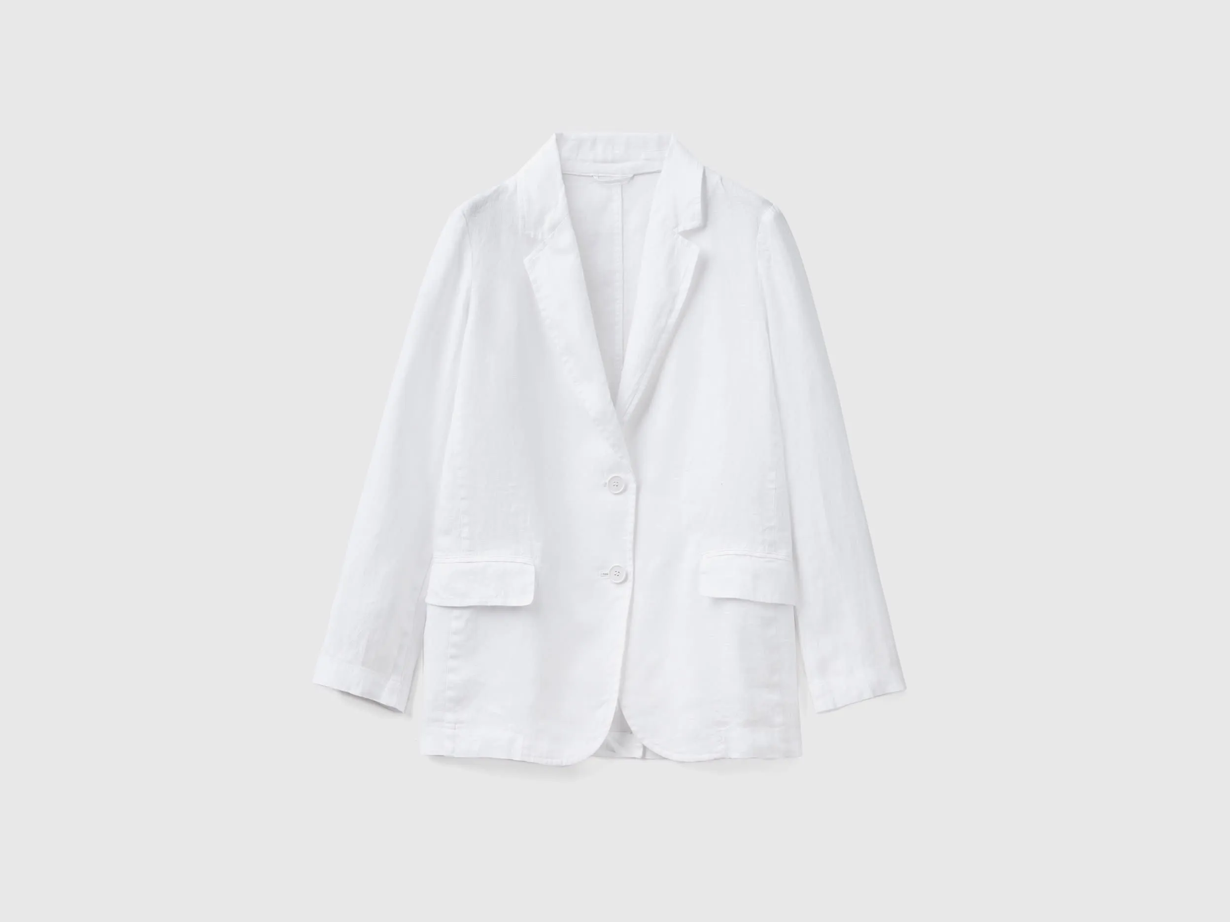 Notched Lapel Collar Solid Blazer