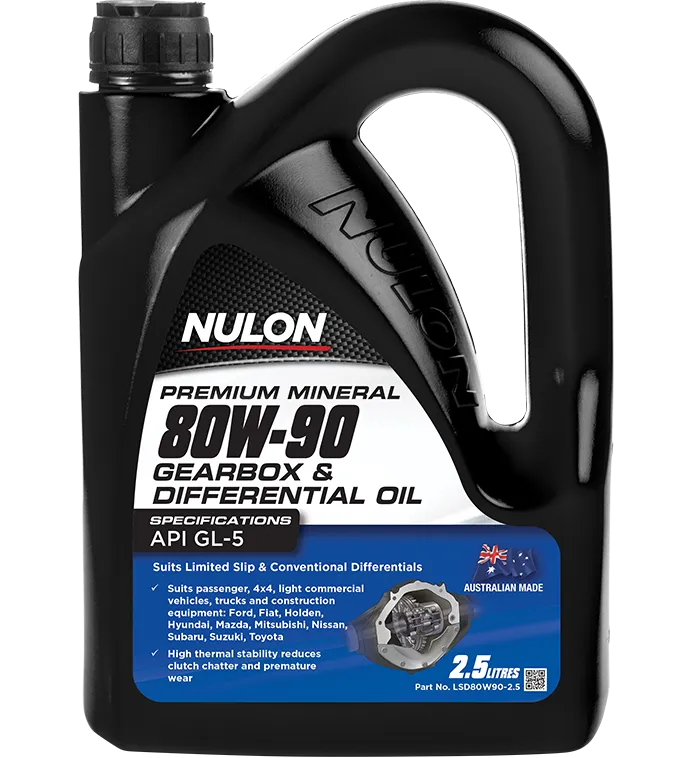Nulon Premium Mineral 80W90 Gear Oil - 2.5 Litre