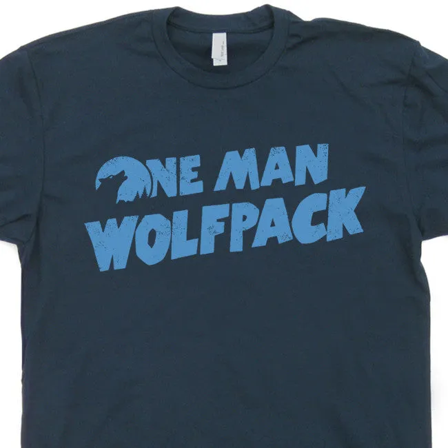 One Man Wolfpack T Shirt The Hangover Movie Shirt Zach Galifianakis Shirt