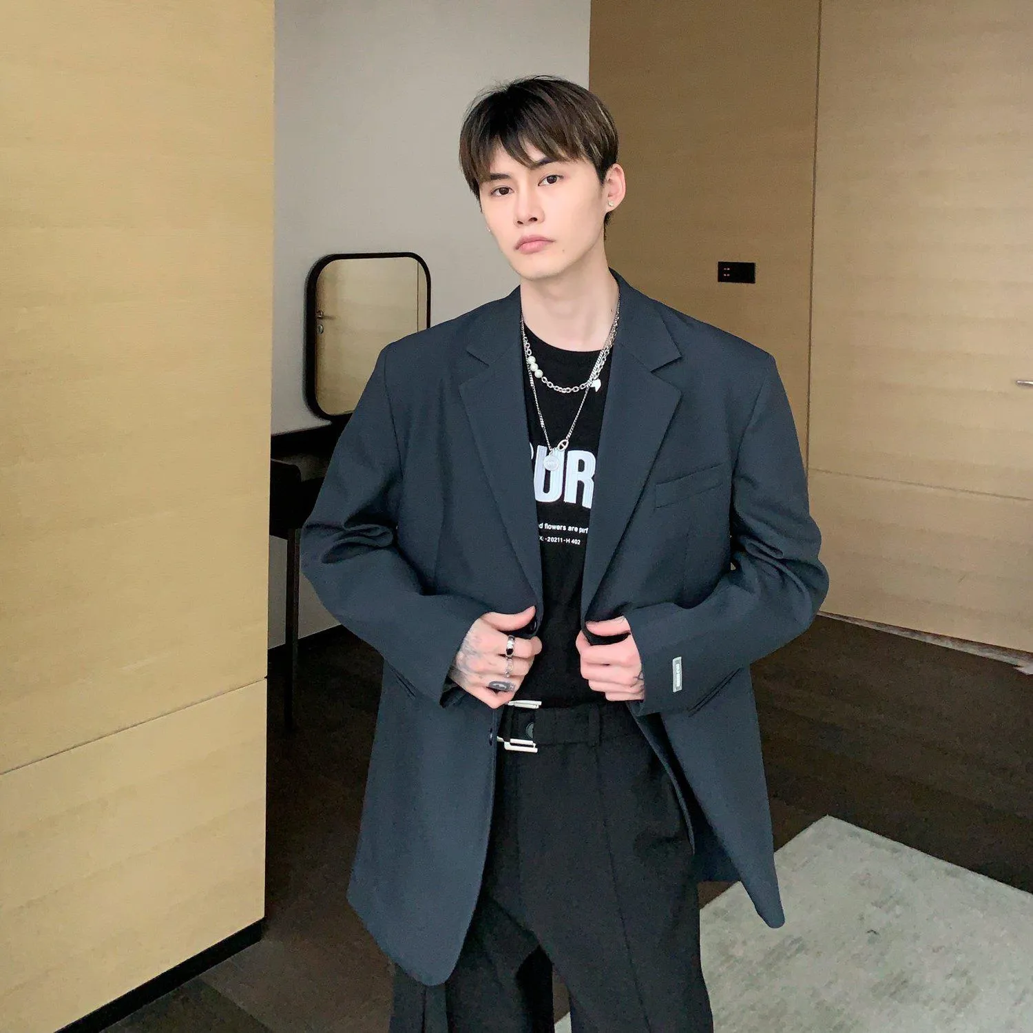 Oversized Khaki Blazer