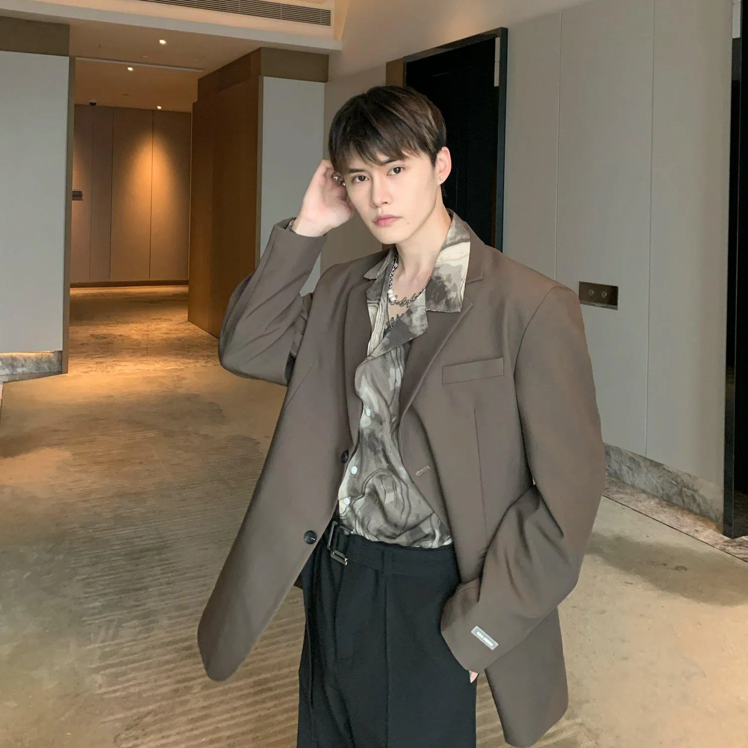Oversized Khaki Blazer