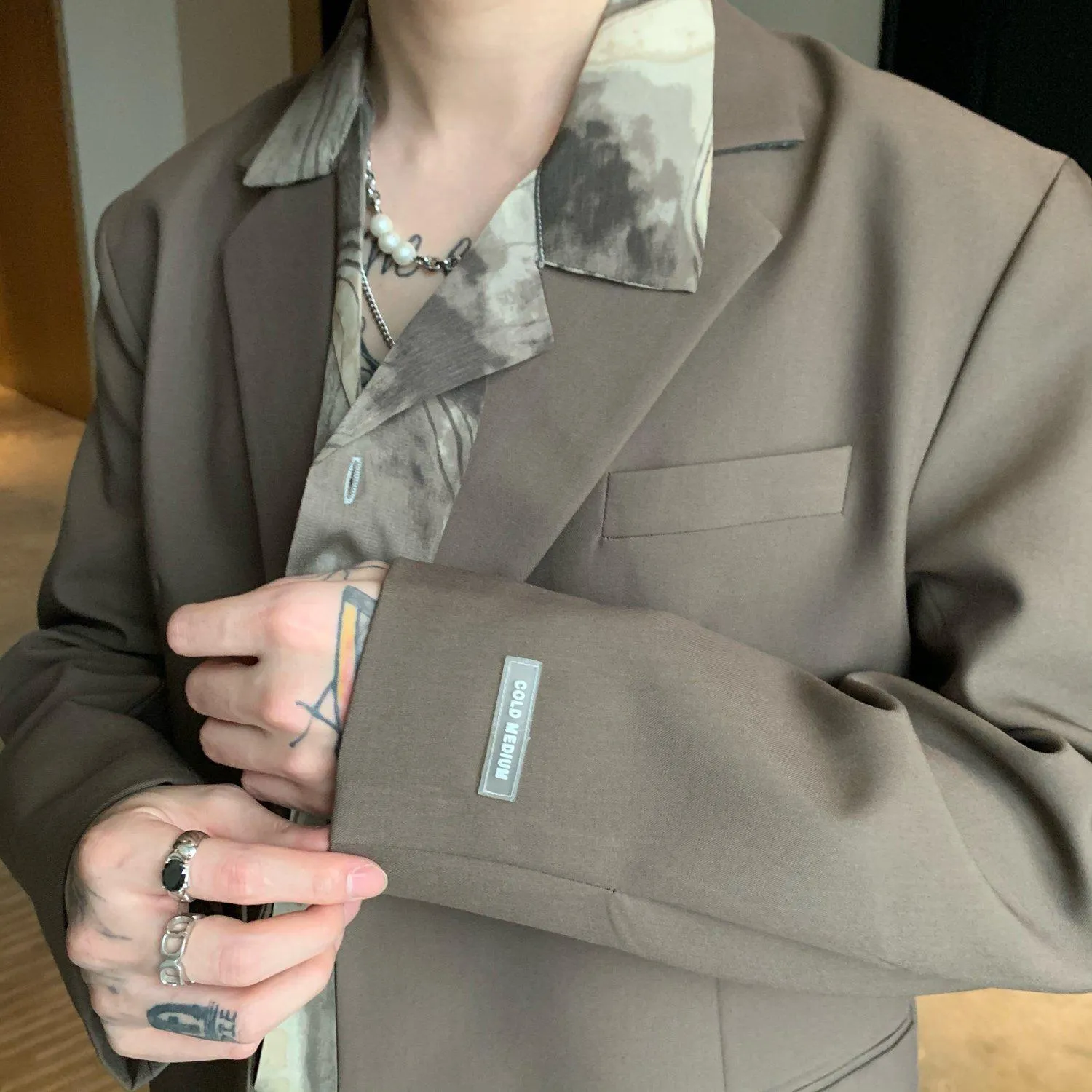 Oversized Khaki Blazer