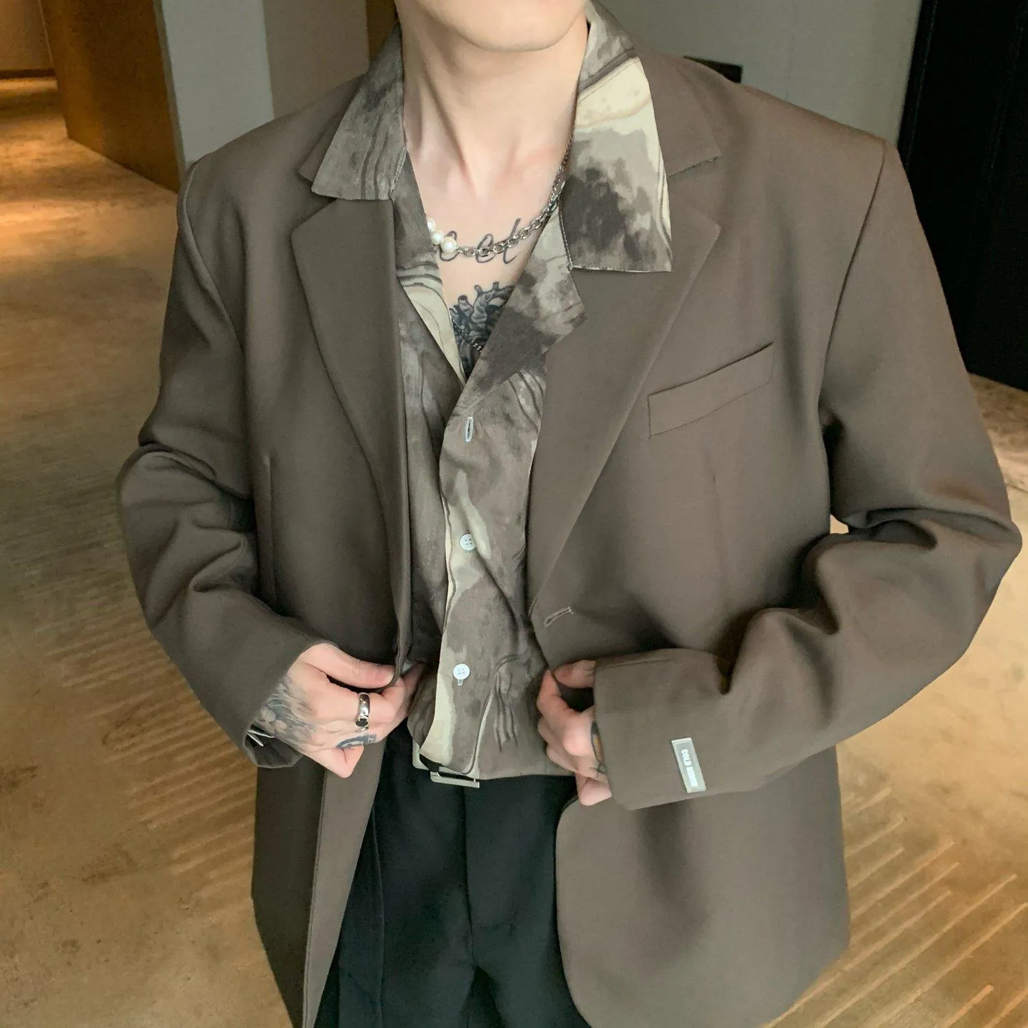 Oversized Khaki Blazer