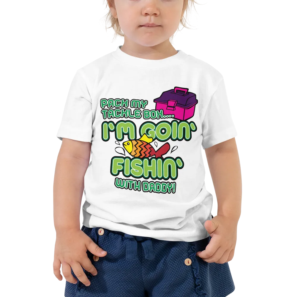 Pack My Tackle Box, 5T Toddler Short Sleeve Tee (Girl)