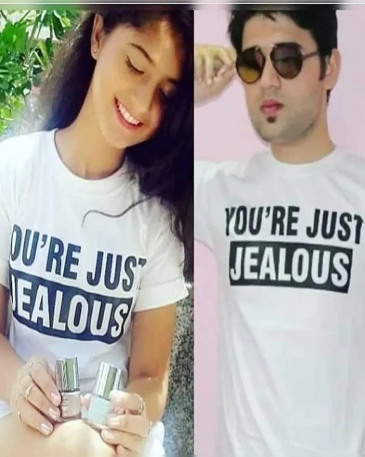 Pack Of 2-White You Just Jelous Printed T-Shirts For Couple