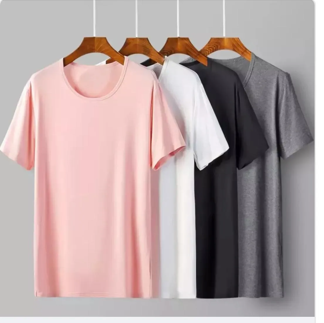 Pack Of 4 Cotton Halfsleeves Oneck Tshirt For Women