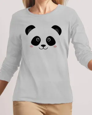 Panda New Fashion Grey High Graphic Excellent Quality T-shirt