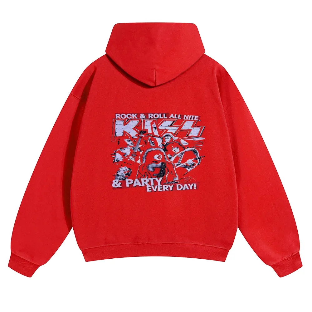 Parihar Men's Rock Band Pullover Hoodies