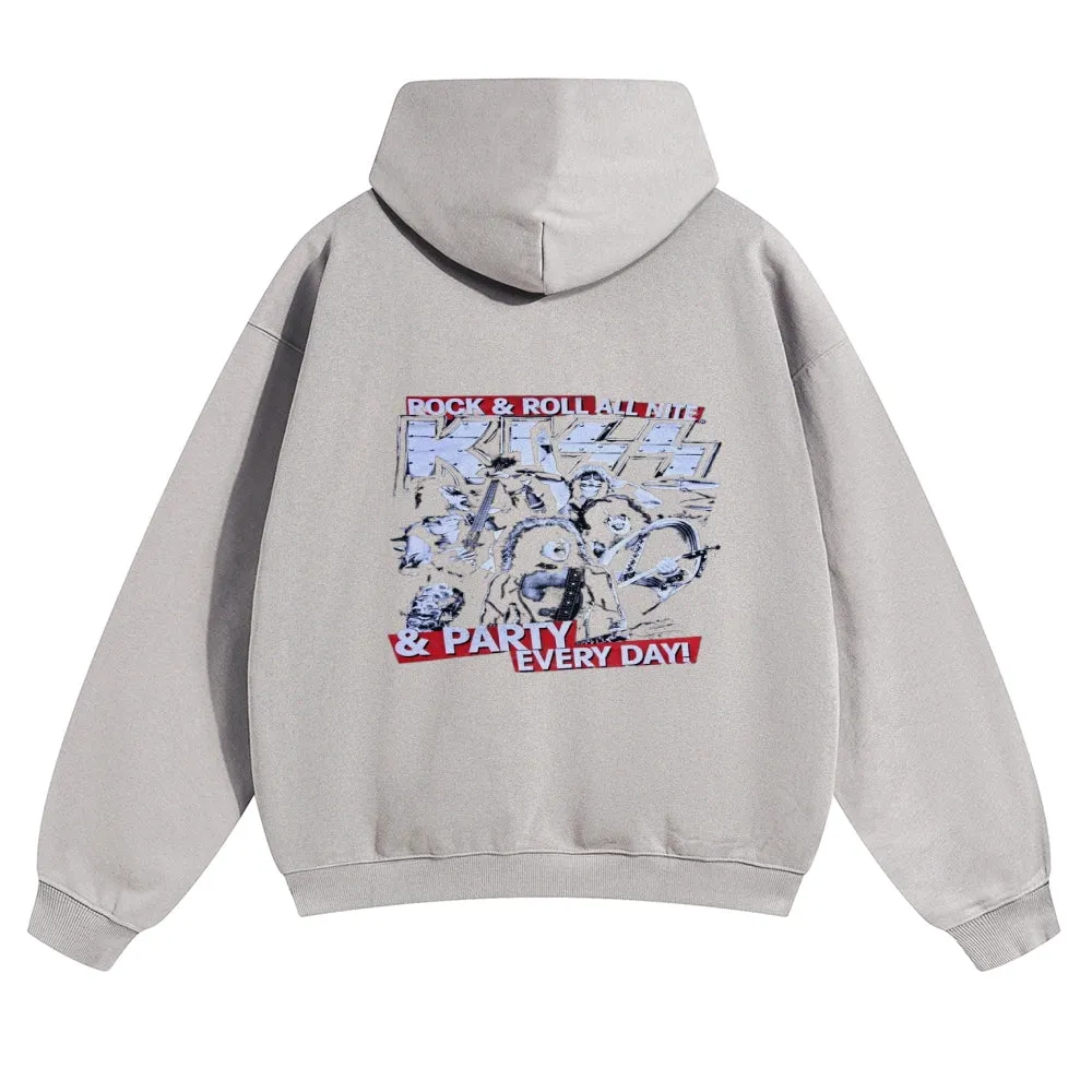 Parihar Men's Rock Band Pullover Hoodies