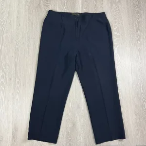 Perri Cutton Womens Navy Dress Pants Size 16 (Made in AU)