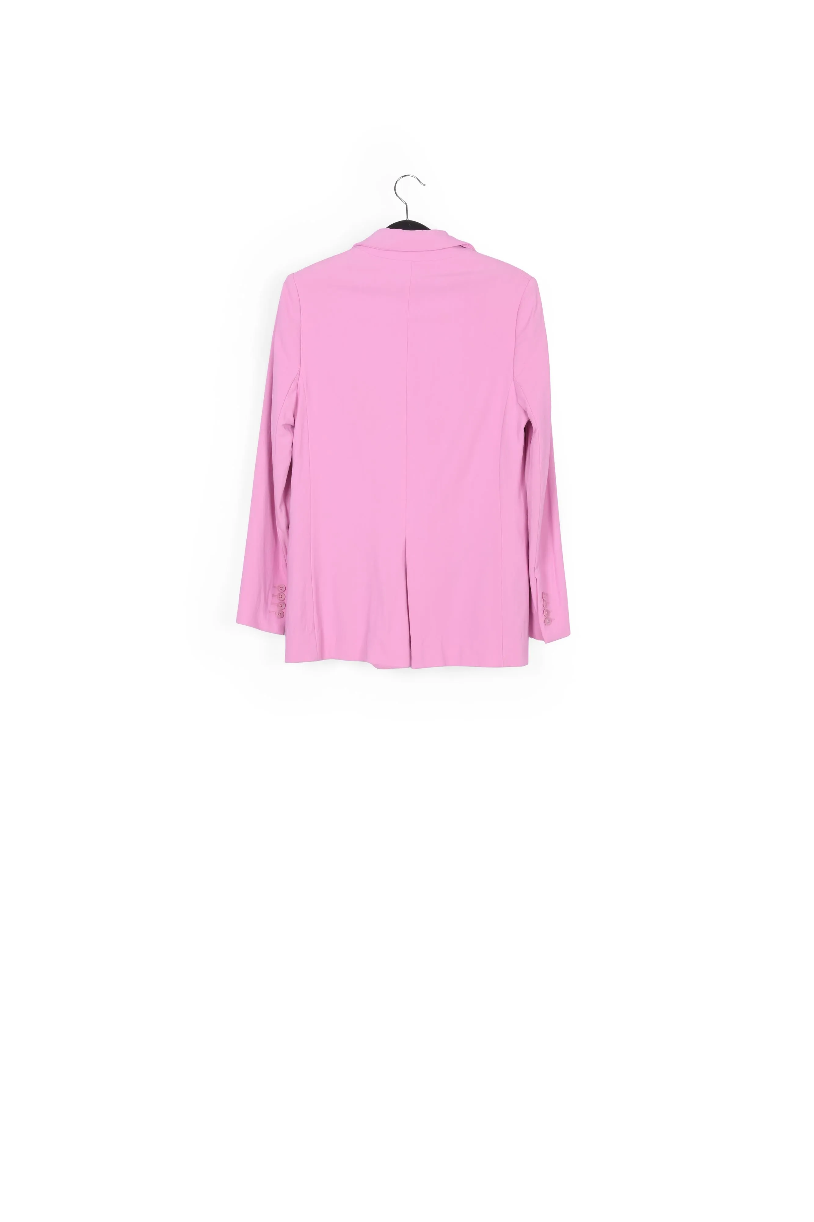 Pink oversized double-breasted blazer