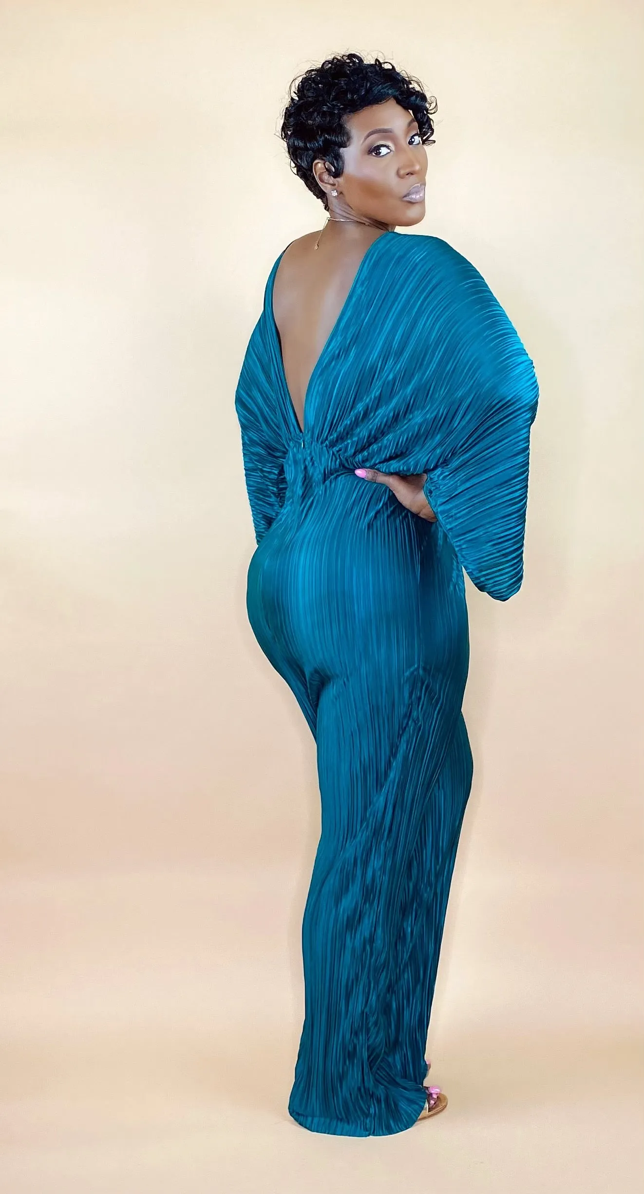 PLISSE JUMPSUIT