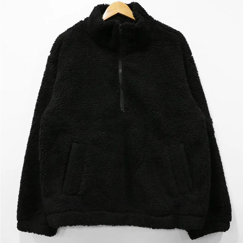Polar Fleece Lapel Pullover