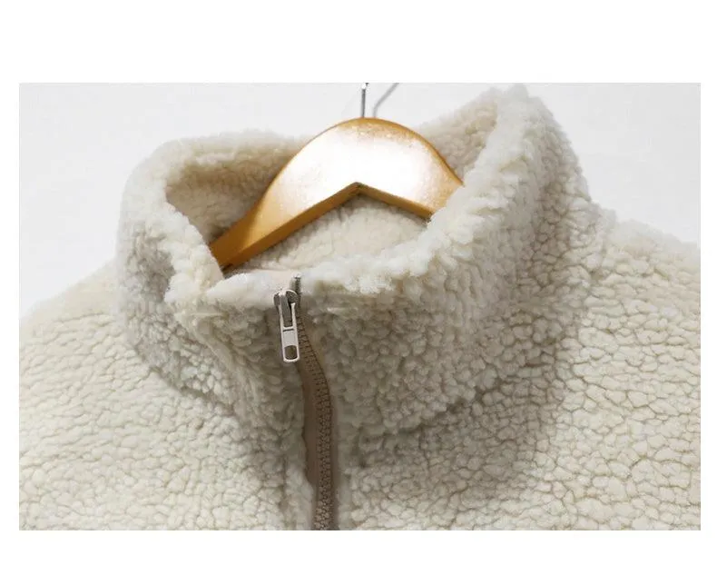 Polar Fleece Lapel Pullover