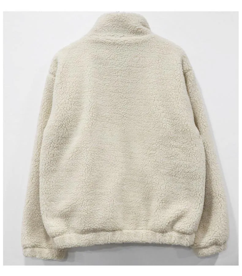 Polar Fleece Lapel Pullover