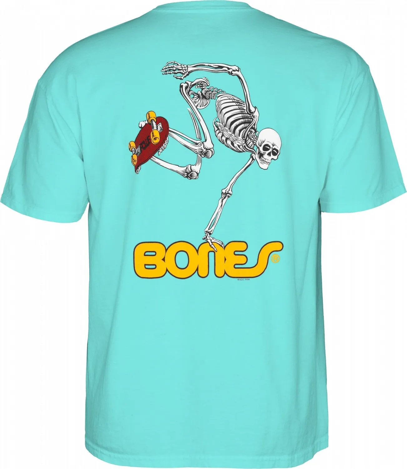 Powell Peralta - Skateboarding Skeleton Tee Turquoise