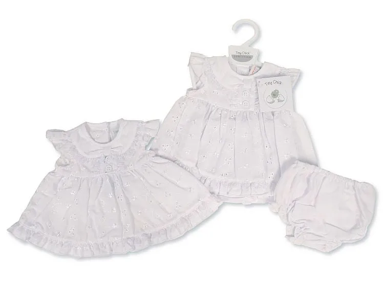 Premature Baby Dress with Embroidery (3-8 LBS) (PK6) PB-20-706