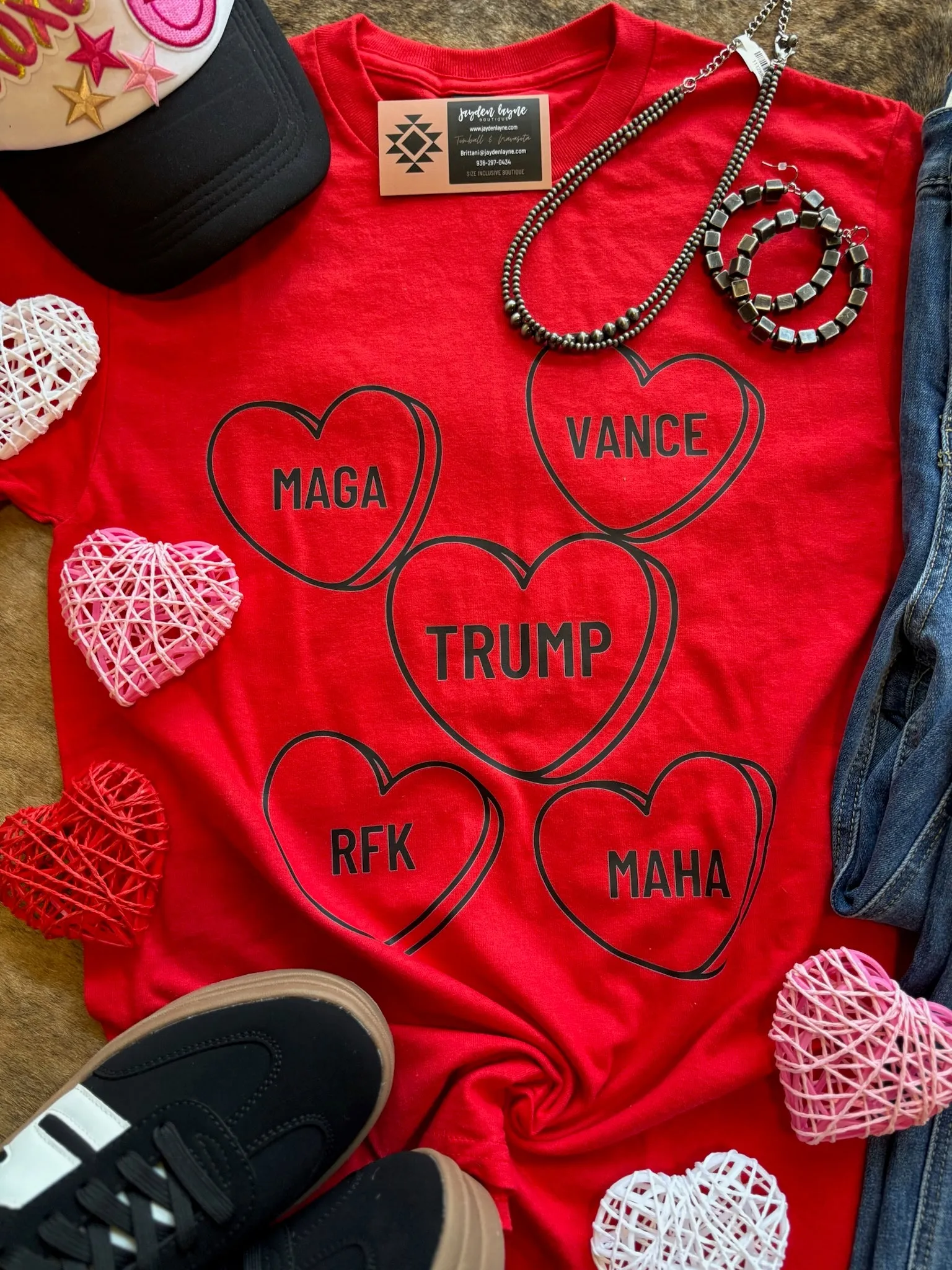 President Candy Hearts Graphic