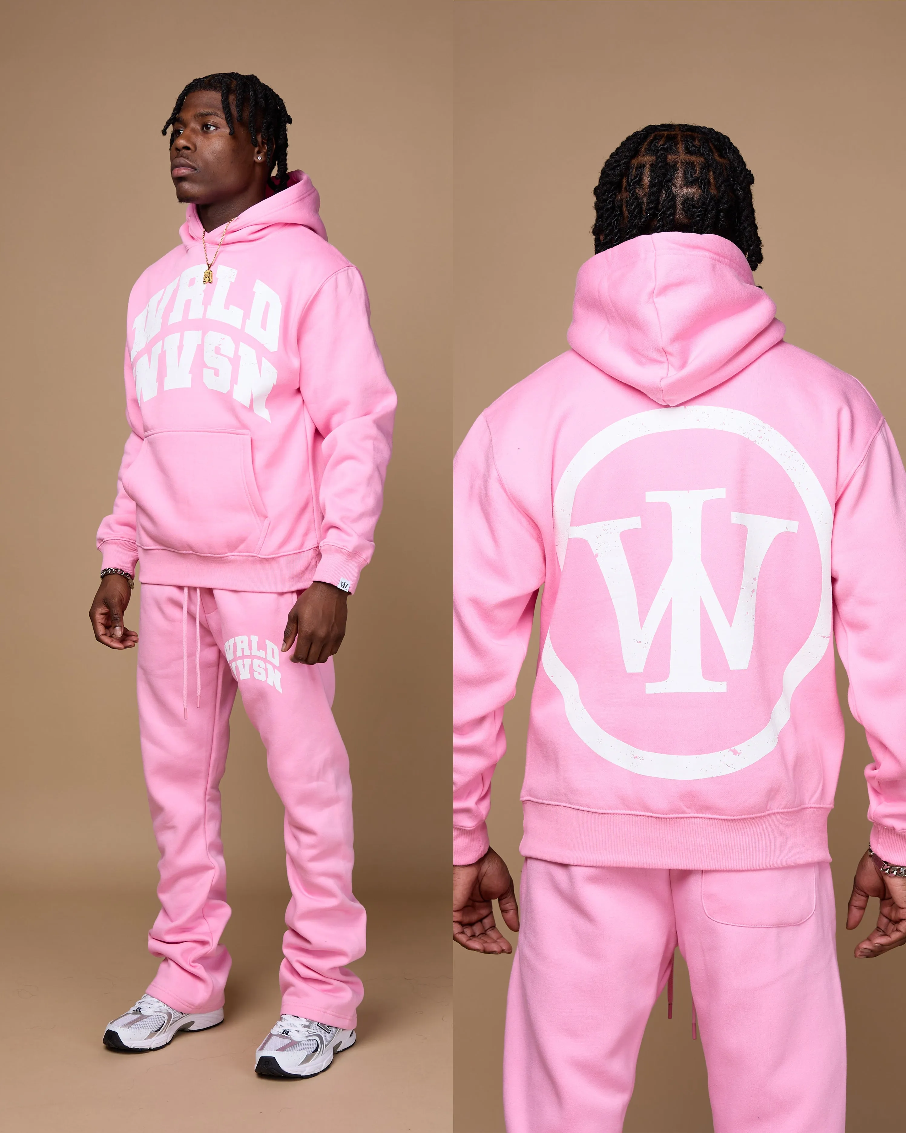 "Member" Flare Stacked Set (Pink)