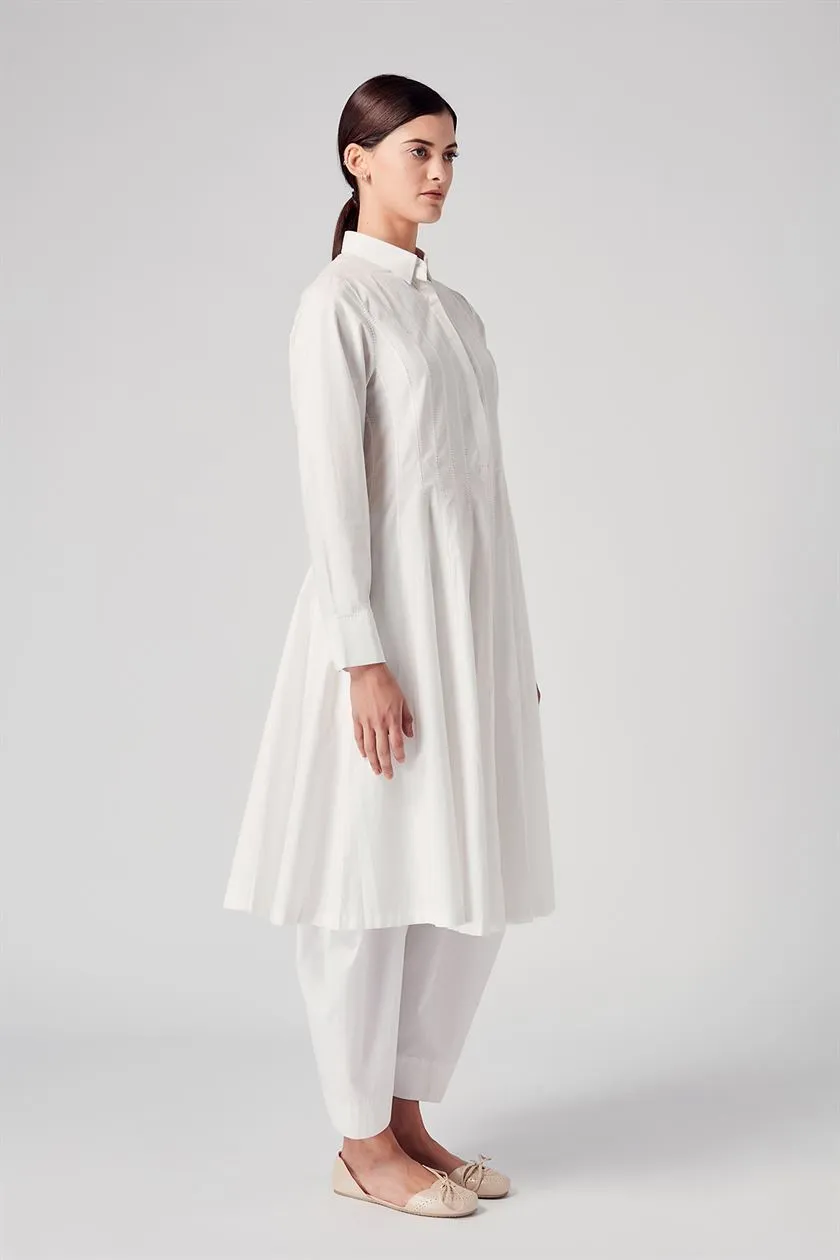 Rajesh Pratap Singh   I   Agasi panelled dress   White  4LB-33 W  Women classic collection