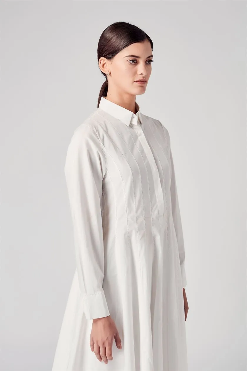 Rajesh Pratap Singh   I   Agasi panelled dress   White  4LB-33 W  Women classic collection