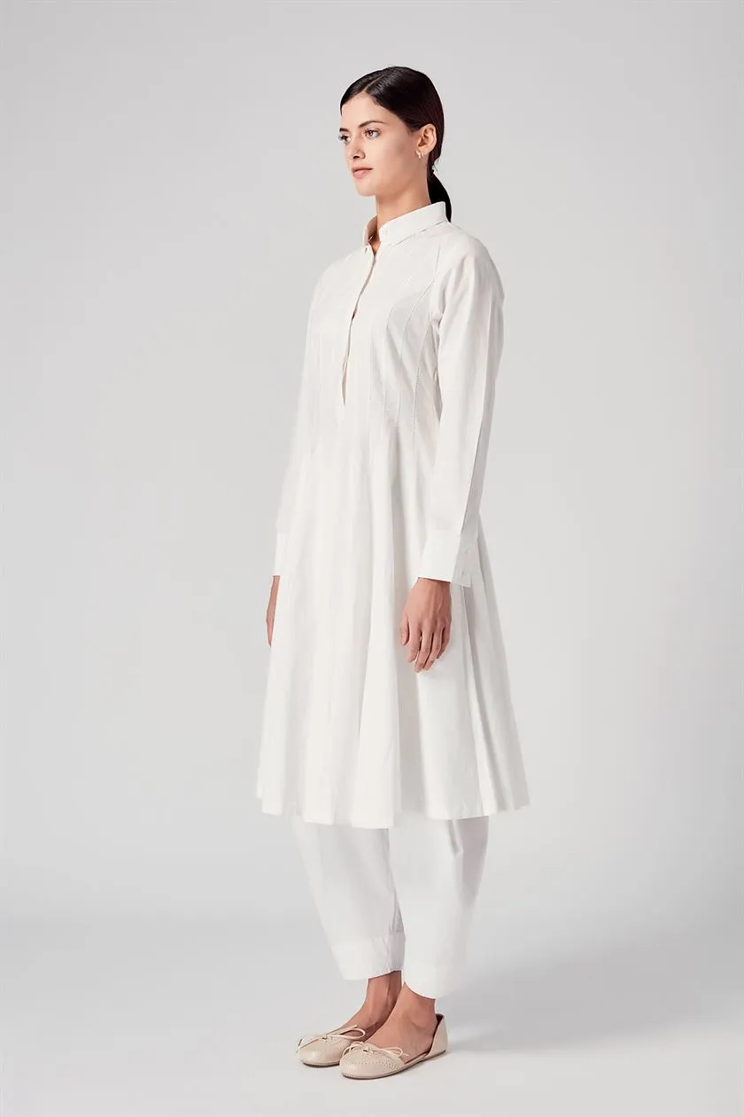 Rajesh Pratap Singh   I   Agasi panelled dress   White  4LB-33 W  Women classic collection