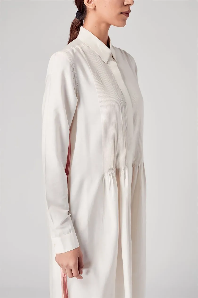 Rajesh Pratap Singh   I   Vira pintuck dress  Cream  4SC-17/4KT C  Women classic collection